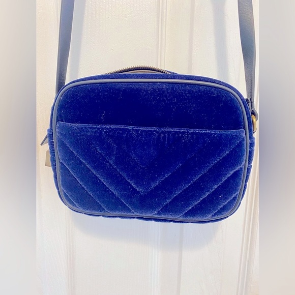 J. Crew Handbags - J CREW Velvet Crossbody Signet purse She’s gorgeous inside & out. Very s…